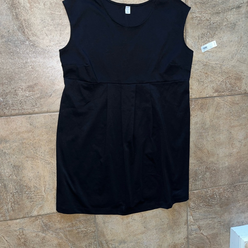 New Old Navy Knit Black Sleeveless Maternity Size XL Dress